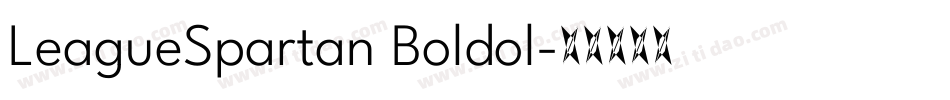 LeagueSpartan Boldol字体转换